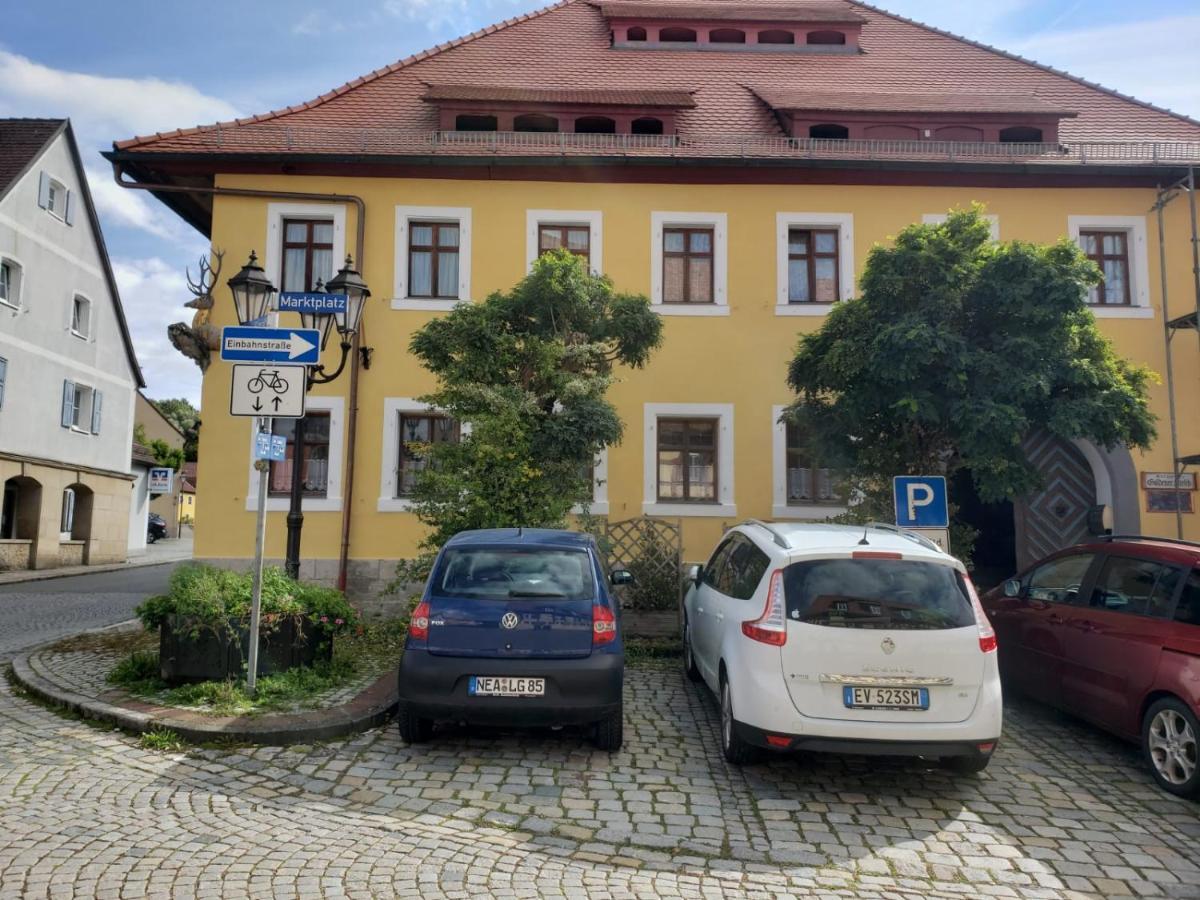 Hotel Alte Poststation Goldener Hirsch Emskirchen Esterno foto
